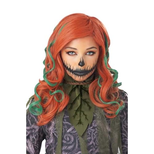 California Costumes Girls Pumpkin Vines Wig, AuburnGreen, one Size