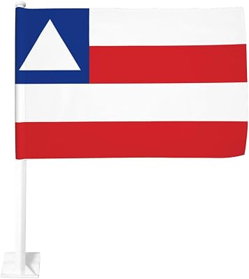 Bandeira Da Bahia Car Flags 12X18 Inch Double Sided Window Clip Flag Outdoor Car Decoration Car Flag Banner For Men Women Car Trucks