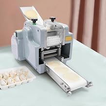60 Pcs/Min Dumpling Wrapper Maker, Commercial Automatic Dumpling Skin Machine, Electric Stainless Steel Wonton Skin Making Mold for Kitchen Home Restaurant, 110V, 140W