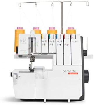 Bernette B48 Funlock Serger Coverstitch Overlock Machine | Heavy Duty Sewing Quilting Performance for Beginners and Professionals | 23 Stitches LED Light 1300 SPM Easy Threading Knife Control
