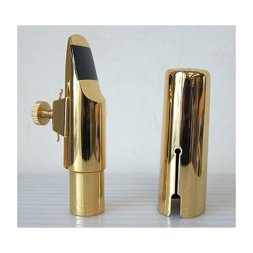 Gold Plated Tenor Saxophone Metal Mouthpiece, #7