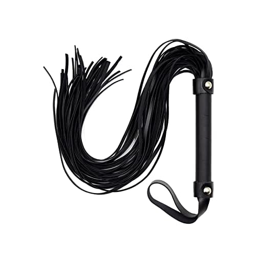 Black Faux Horse Whip - Essential Equestrian Tool for Riding and Training