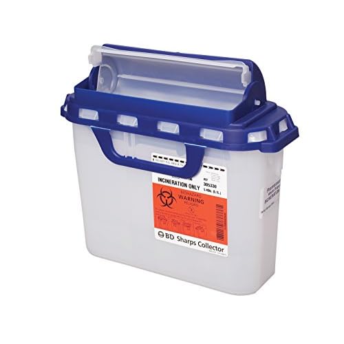 BD Medical Systems 305058 Recycleen Pharmacy Sharps Collector, 5.4 Quart Capacity, 10.75 x 12 x 4.5 Size Pack of 20