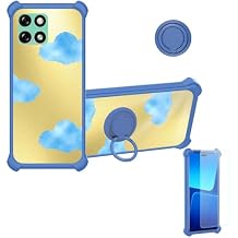Aroepurt Case Compatible for LIFEPHONE Hero Phone Case Cover [with Tempered Glass Screen Protector][Hard PC + Soft Silicone][Ring Support] [Golden Reflect Light] DJL-LSY