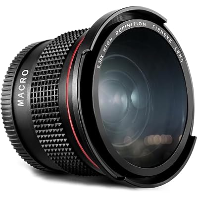 Altura Photo 58MM 0.35x Fisheye Wide Angle Lens wMacro Portion for DSLR Cameras EOS Rebel 70D 77D 80D 90D T8i T7 T7i T6i T6s T6 T5i T5 T4i T3i T100 SL1 SL2 SL3