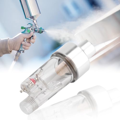 Airbrush in line Water Trap, Mini Air Filter Connect Separator Spray Pen Oil Water Separator with 18 inch for Airbrushes Hoses