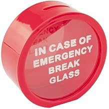 Fairly Odd Novelties Emergency Money Box Savings Bank in Case of Emergency Break Glass Red, FON-10111