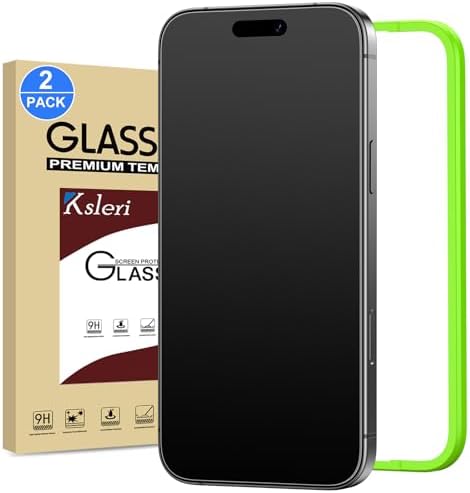 2 Pack Matte Glass Screen Protector for iPhone 17 Pro Max 6.9-inch with Installation Frame, Anti-Glare Anti-Fingerprint, 9H Tempered Glass Film, Case Friendly