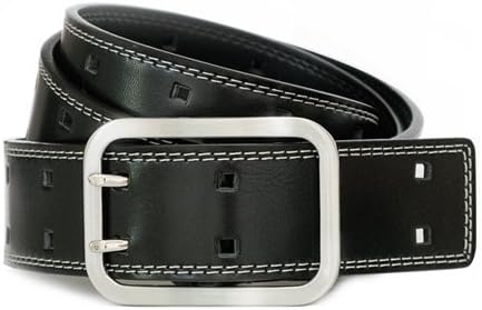 Double Pin Square Belt - Black 32