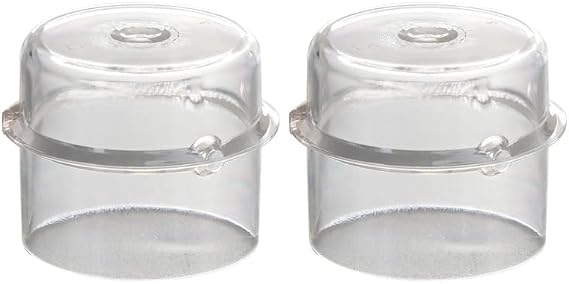 Muloo 2pieces 100ML Measuring Cup Lid Dosing Sealing Caps Suitable for Thermomix TM5 TM6 TM31 Food Processor Spare Part Clear Measuring Cup Lids