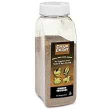Char Crust Dry-Rub Seasonings Ginger Teriyaki | All-in-one seasonings | Perfect for Chicken, Seafood, Wings, Pork | Signature Crust that Seals in the Juices, 20 Oz Jar (Pack of 1)
