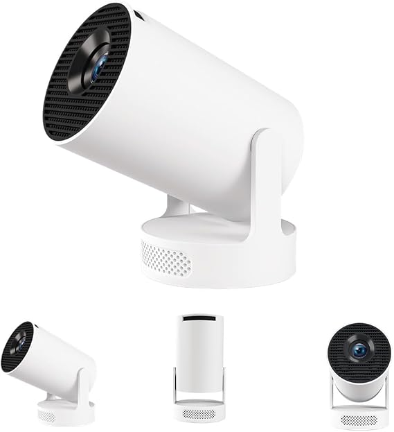 Mini Projector, 2025 Portable Smart Projector with WiFi and Bluetooth, 1000 Lumens, 150-inch Display, LCD LED Technology