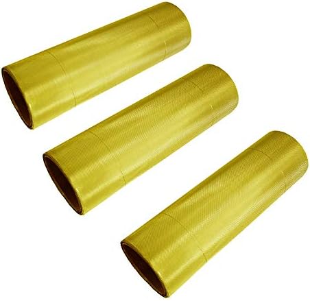 Brass Wire Mesh Brass Woven Sheet - 0.6mm Aperture - 0.25mm Wire Diameter Brass 30# Mesh-30x100cm/11.8x39.36inch 3pcs