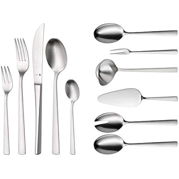WMF Corvo Cromargan Protect Cutlery Set for 12 People, Silver, 66-Piece
