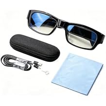 Smart Glasses with Camera, 1080P HD Video Recording Wearable Sports Action Eyewear with Wide Angle Lens and Stabilization for Cycling Hiking Outdoor Adventures