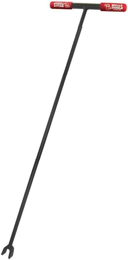 BULLY TOOLS Water Meter Key - 48" Steel T-Style Handle with 3/8 Opening, Water Shut Off, Main Valve Wrench, 4-Way Tool, Plumbing Tools, Pipe and Faucet Wrench, Silcock Key - 100% Made in The USA