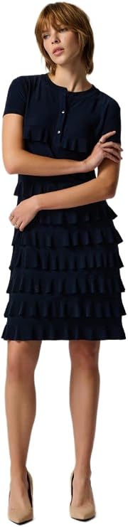 Joseph Ribkoff Tiered Ruffle Dress Style 211350