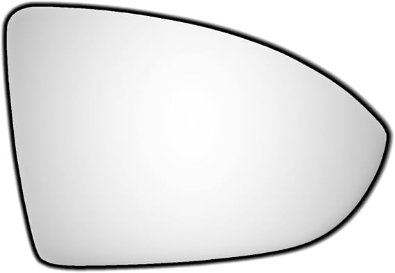Wing mirror glass replacement for RIGHT DRIVER SIDE OFFSIDE - Compatible with VW GOLF 7 MK 7 2014-2020 - Wing mirror cover -TO STICK ON - Car convex mirror