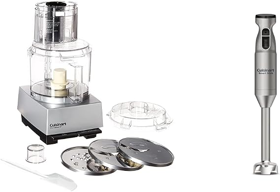 Cuisinart 11-Cup Food Processor & Smart Stick Hand Blender Bundle