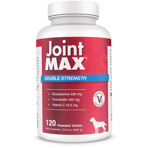 Double Strength - Vitamins, Minerals, Antioxidants - Maximum Joint Health Supplement for Dogs - 120 Chewable Tablets