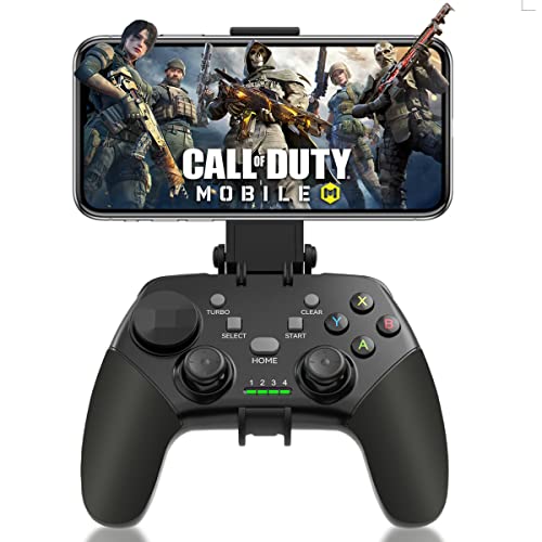 arVin Game Controller for iPhoneiOSAndroidPCSteam Deck with Phone Holder, Turbo, Wireless Gamepad Joystick for iPhone 151413iPadMacBookSamsung GalaxyTablet, Call of Duty, Apex -Direct Play