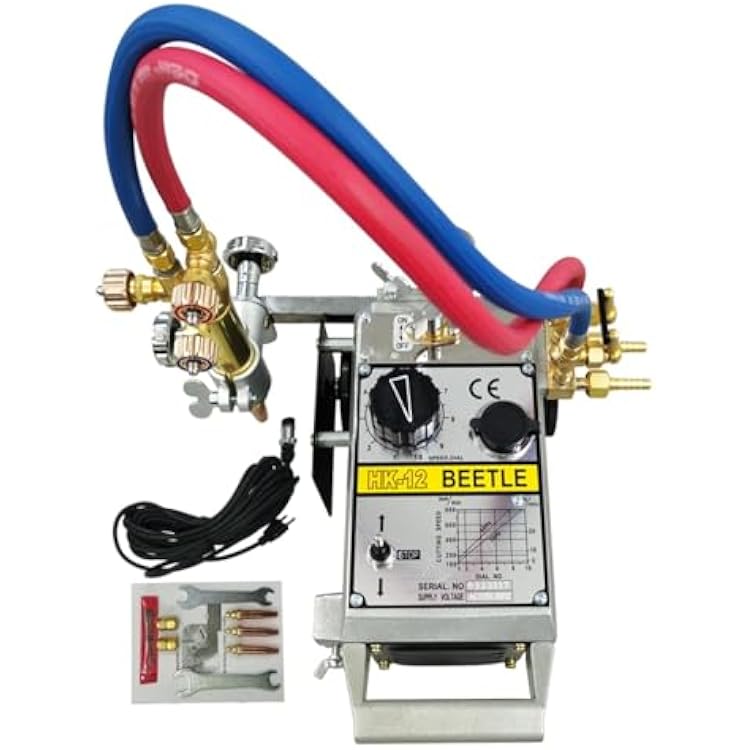 Flame Cutting Machine HK-12 Semi-Automatic Flame Cutter Portable Gas Cutting Machine 110V 5.9-31.5min