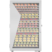 Food Dehydrator Machine, 18-Tray Stainless Steel Food Dryer, 12H Timer and Adjustable Timer (86F -194F), 600W Dehydrators for Food and Jerky, Herbs, Fruit, Dog Treats