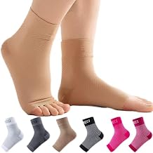 Ankle Compression Sleeve, 20-30mmHg Plantar Fasciitis Socks, Ankle Compression Socks for Women and Men(1Pair), Ankle Sleeve Compression Support, Compression Ankle Sleeve, Heel Pain Achilles Tendonitis Relief