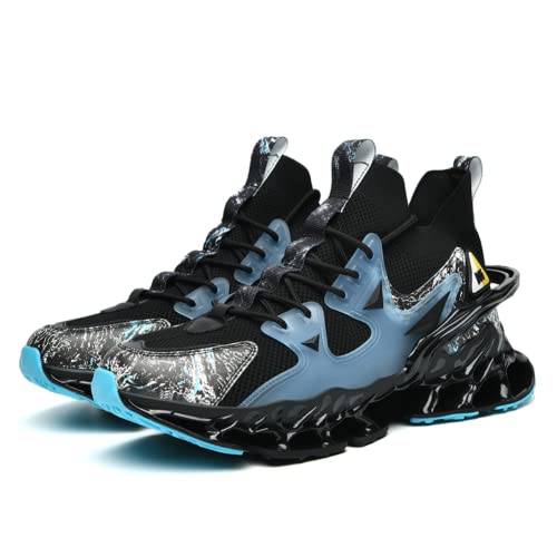 Sport Sneakers Shoes for Men Mesh Upper Lace Up Fashion Breathable Elastic Sole Casual Sneaker Tenis para Hombre Designer Running Shoes