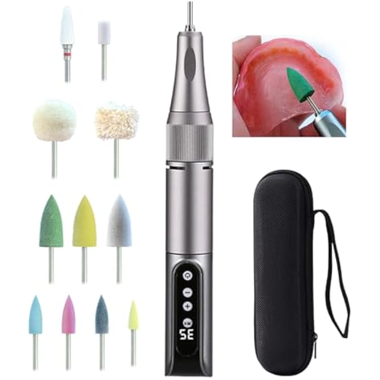 Cordless Repair & Care Kit - for Trimming, Polishing, Comfort Adjustment & Stain Removal, with 11 Attachments & Portable Case, 35000 RPM