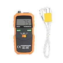 Digital Thermocouple Temperature Thermometer, PEAKMETER PM6501 K Type LCD Thermometer Testing Tool Celsius and Fahrenheit