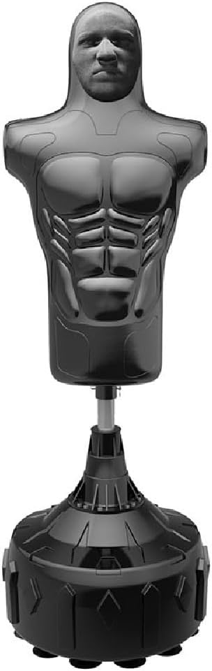Human Shaped Freestanding Punching Bag, Adjustable Size Silicone Dummy for MMA, Boxing and Daily Combat Training