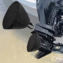 Boat Propeller Cover, Waterproof Heavy Duty 420D Marine Motor Propeller Protective Bag, 15-1/2"OD, Fits for Propeller 12"-15"OD (Black)