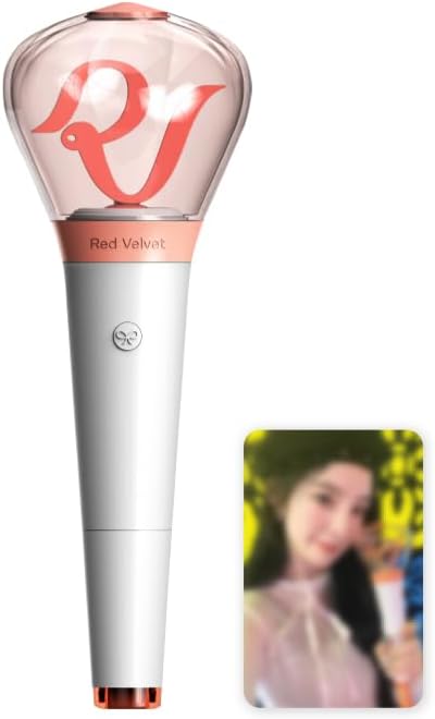 RED Velvet Official LIGHTSTICK + 1 Random Official PHOTOCARD(1pc Out of 5pcs) & 3 Extra Photocards Set