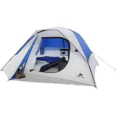 OZARK Trail Family Cabin Tent BlueWhite, 4 Person