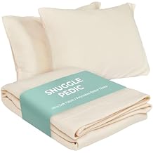 Snuggle-Pedic Pillow Case - Body 20" x 54" White Pillow Cases w/Breathable Stretch Knit Cotton