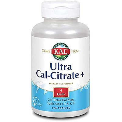 Kal Ultra Calcium Citrate Plus Tablets, 120 Count