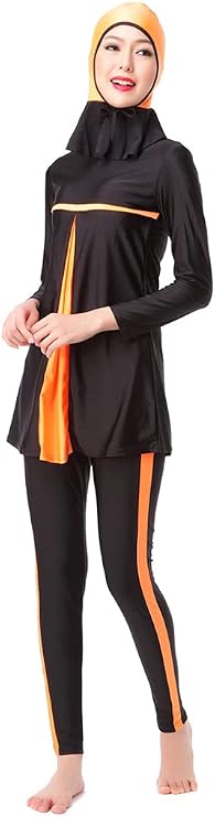 Modest 2 Pieces Swimsuits for Women Girls Full Coverage Muslim Swimwear Burkini Hijab
