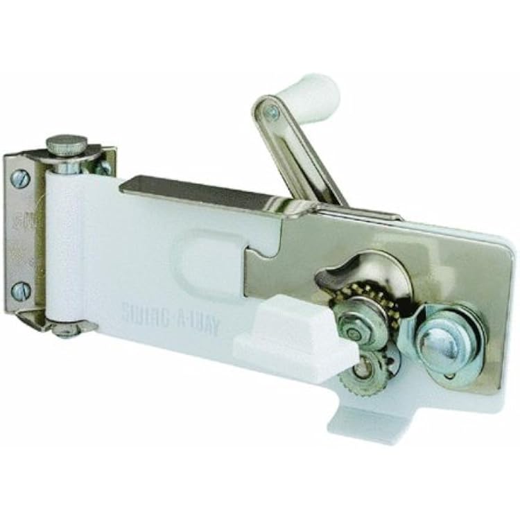 Wall Mount Can Opener with Magnet, 1-Pack, White