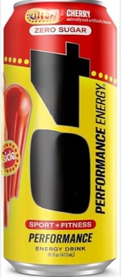 Energy Drink Cherry, Carbonated Sugar Free 500ml (Pack of 36) "A symphony of flavors" Tasty Drink