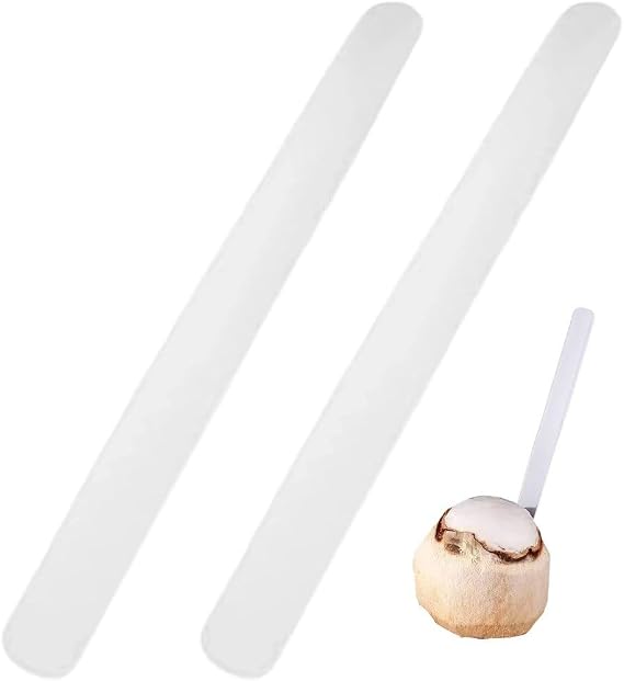 2 Pcs Coconut Opener, Coconut Meat Scraper, Soft Flexible Coconut Egg Tools Coconut Meat Removal Tool for Coconut Lovers Melon Ballers