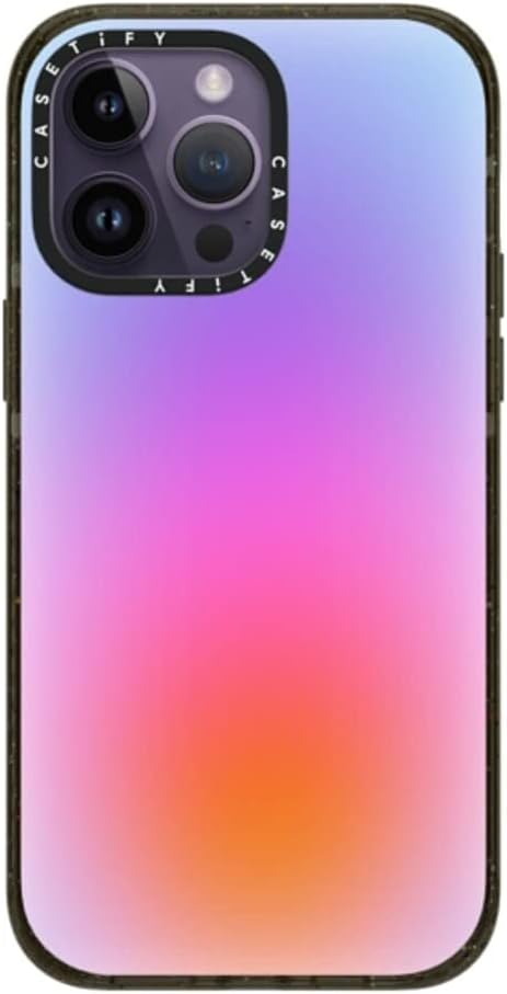 CASETiFY Impact iPhone 14 Pro Max Case [4x Military Grade Drop Tested / 8.2ft Drop Protection] - Color Cloud - Glossy Black