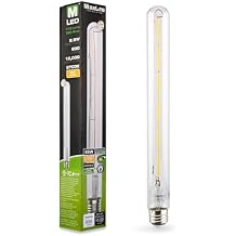 Maxlite EF8.5T10DL12927/JA8 Enclosed LED Filament Lamp, T10 Bulb, 12 Inch, 8.5W, 800lm, 2700K, E26 Base, 120V, Dimmable, 15000 Hour Life, LED Lights, Light Bulbs, Lamps for Living Room
