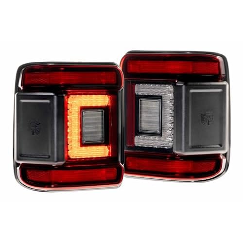 Morimoto XB Low Profile Red LED Taillights For Jeep Wrangler JL 2018 LF747