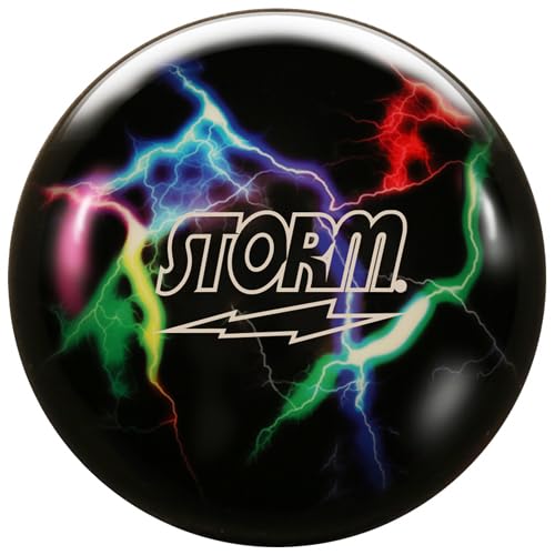 Bowlerstore Products Storm Pre-Drilled Lightning Storm Clear Bowling Ball, 12-Pound