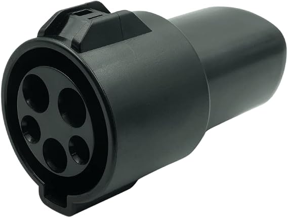 JOWUA J1772 to NACS Adapter 60 Amp / 250V AC - Compatible with SAE J1772 Charger (Black)
