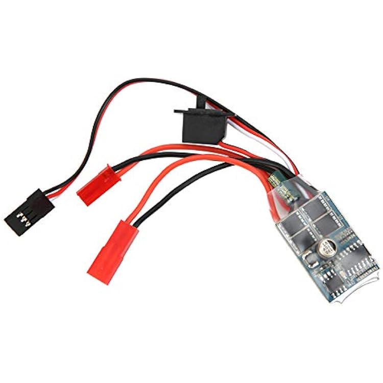 30A 4 8V ESC Two Way RC Brushed Motor Speed Controller for 116 118 124 Car Boat with Brake, RC Brushed ESC, RC Brushed ESC, 30A 4 8V ESC Two Way RC Brushed Mo30A ESC Brush Speed Controller E