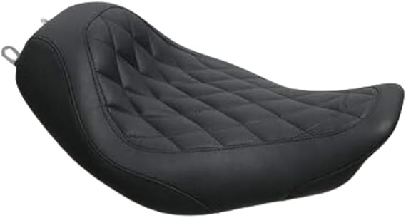 Mustang Motorcycle Seats 76735 Wide Tripper Solo Seat for Harley-Davidson Road King 1997-'07, Street Glide 2006-'07 & Screamin' Eagle 2000-'01 & 2004-'05, Diamond, Black