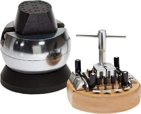 Engraving Block 5 Inch Ball Vise Setting Jewelry Ball Vise Engraving with 34 PCS Attachment and Rubber Base - HEAVY DUTY