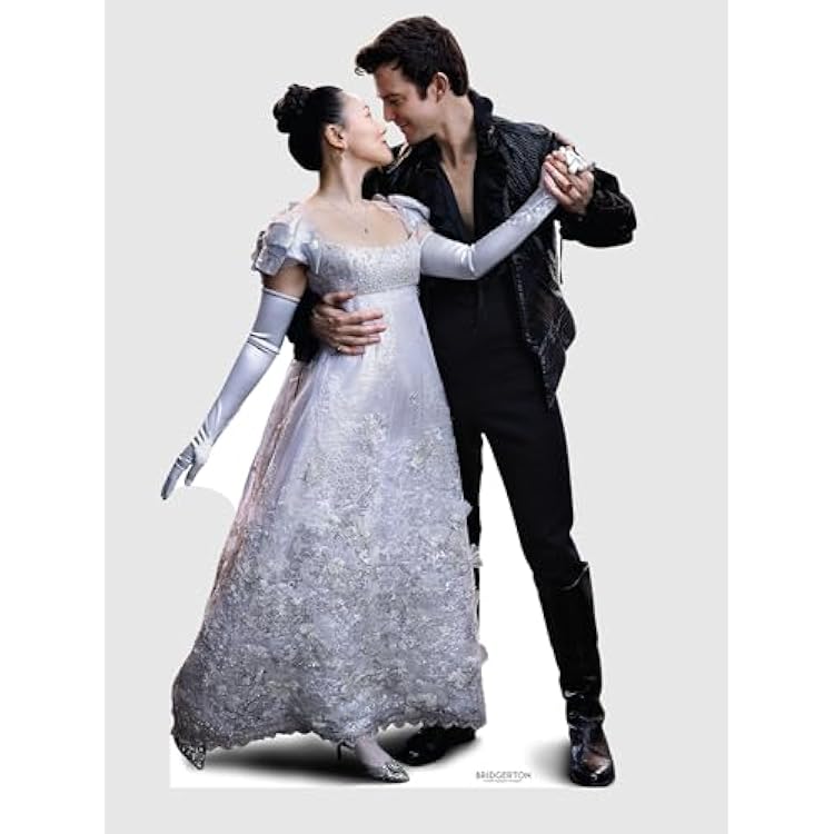 Bridgerton Benedict & Sophie Cardboard Cutout Standee Life-Size Party Decoration, Photo Booth Prop & Fan Gift Officially Licensed